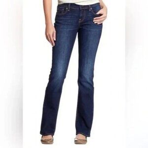 OLD NAVY Women's SWEETHEART Dark Wash Blue Boot Cut Flare Jeans 16 Reg